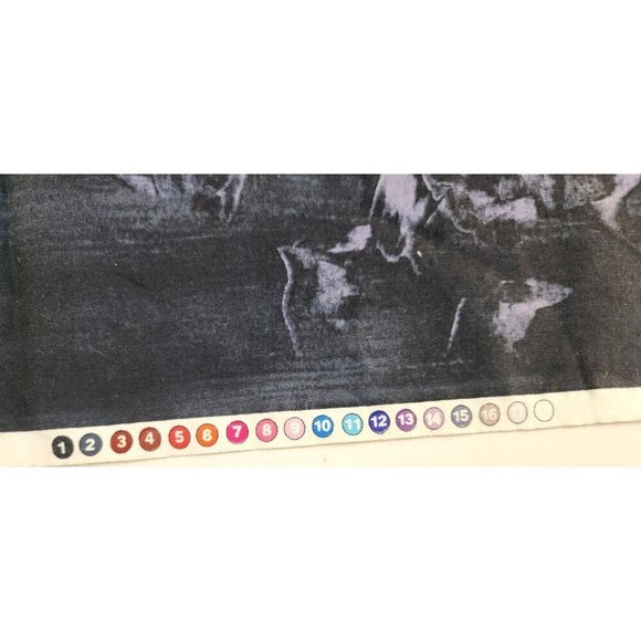 Northern Lights Inspired Fabric Panel By Frond Design Studios 24 x 44" - Picture 4 of 8